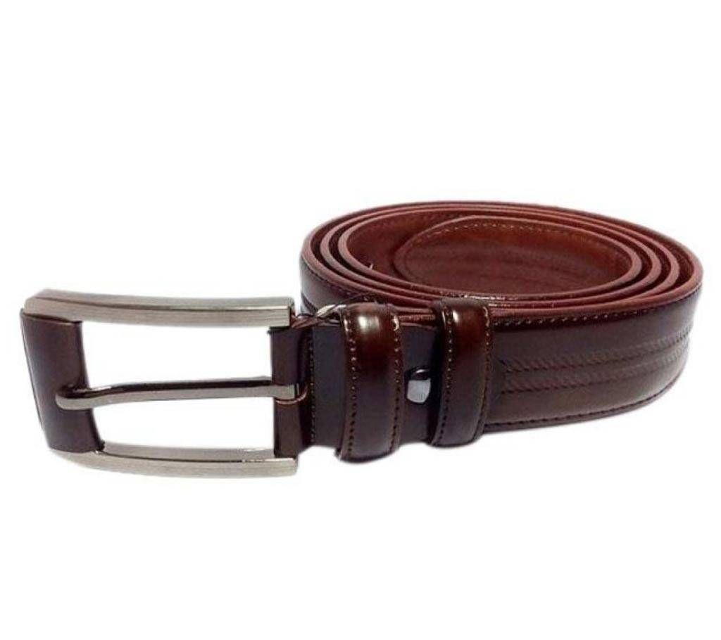 Brown Leather Belt For Men-CSB-11