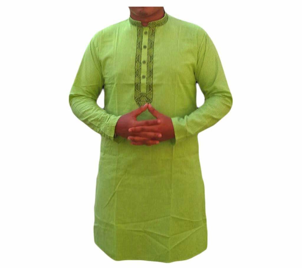 men's semi long cotton punjabi 