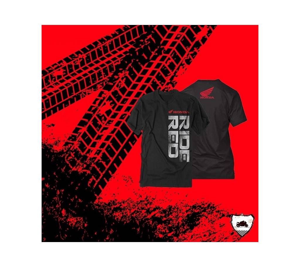 RIDE RED Half Sleeve T-Shirt For Men