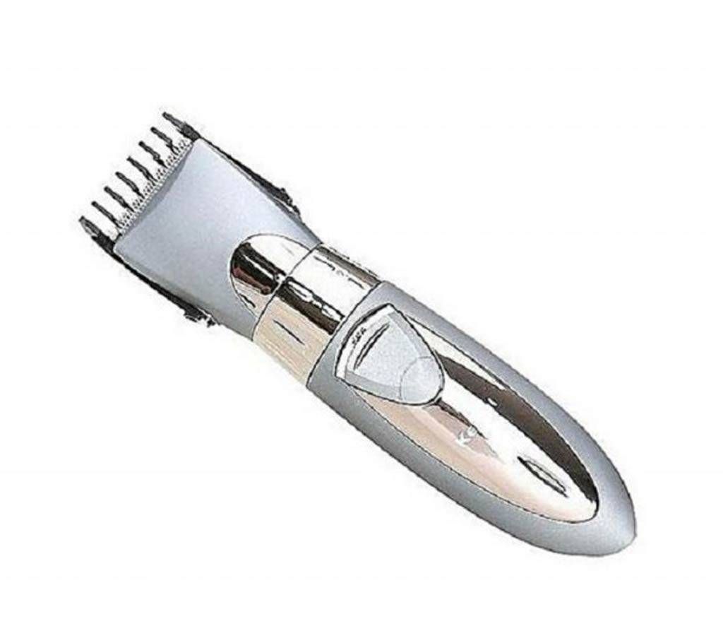 Kemei KM-605 Rechargeable Hair Clipper Trimmers - Silver