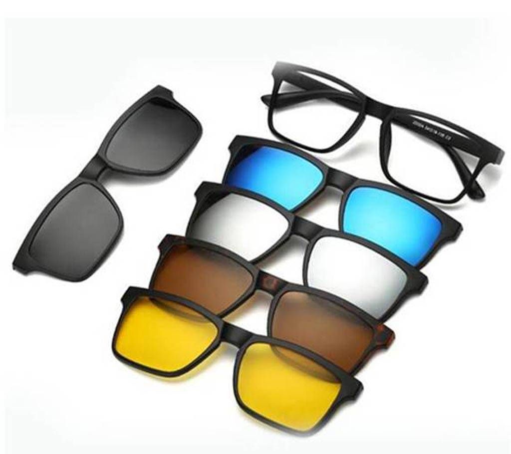 6 in 1 Polarized Magnetic Sunglass