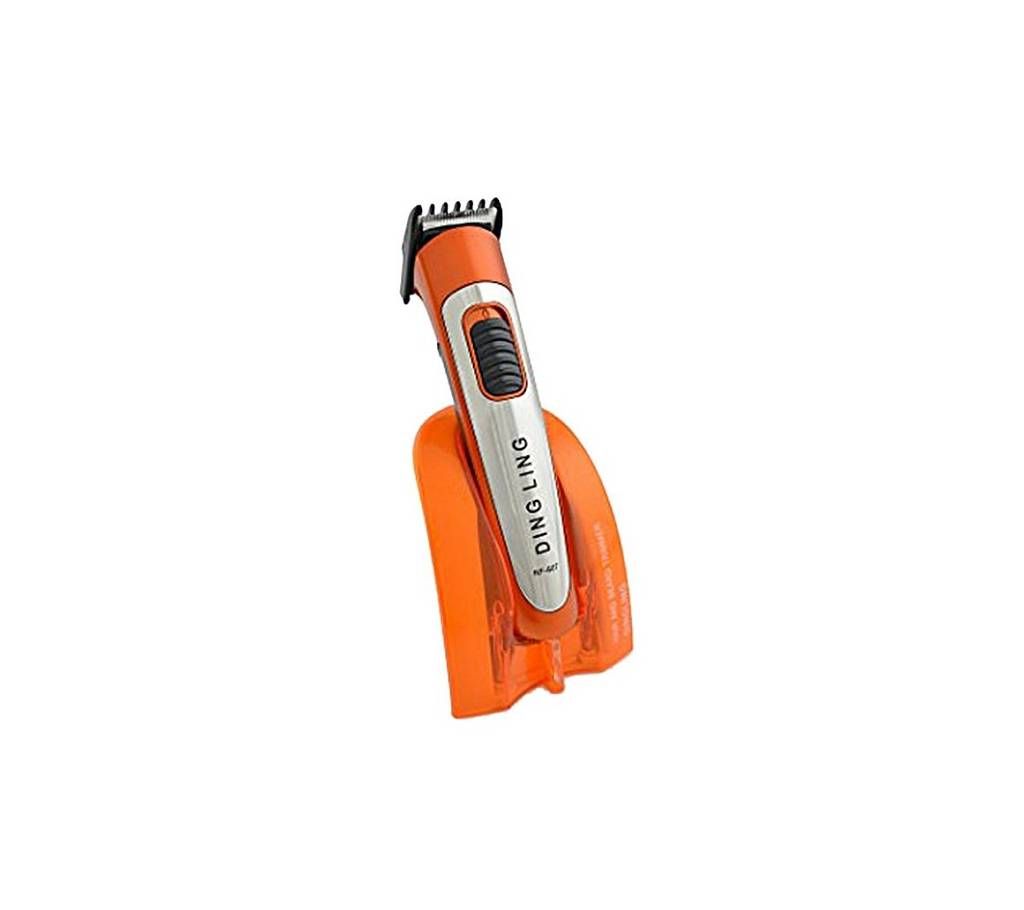 Dingling RF-607 Professional Rechargeable Battery Shaver Hair Trimmer - Orange