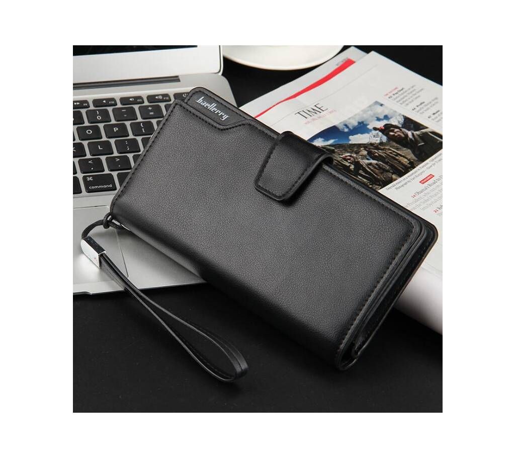 Classic Formal Men's Three-layer Credit Card Case Pattern Design