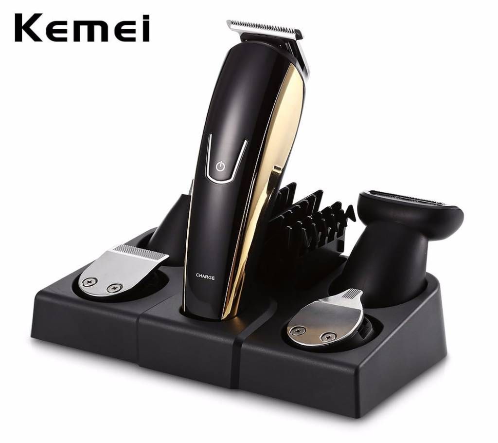 Kemei KM-526 Kemei 5 in1 Precision Trimmer Hair Clipper Body Groomer Beard Stubble Trimmer Face Shaving Machine Head Trimming Nose Ear Shaver For Men
