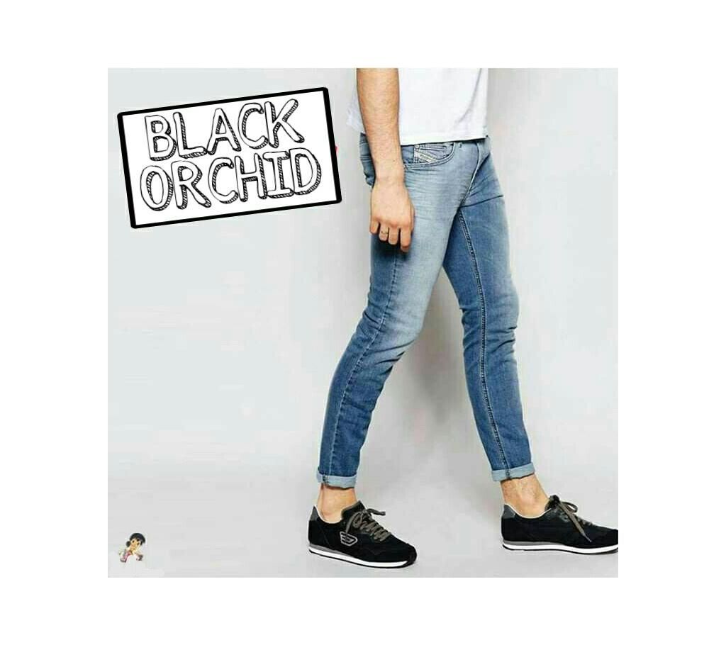Slim Fit Denim Stitched Jeans Pant