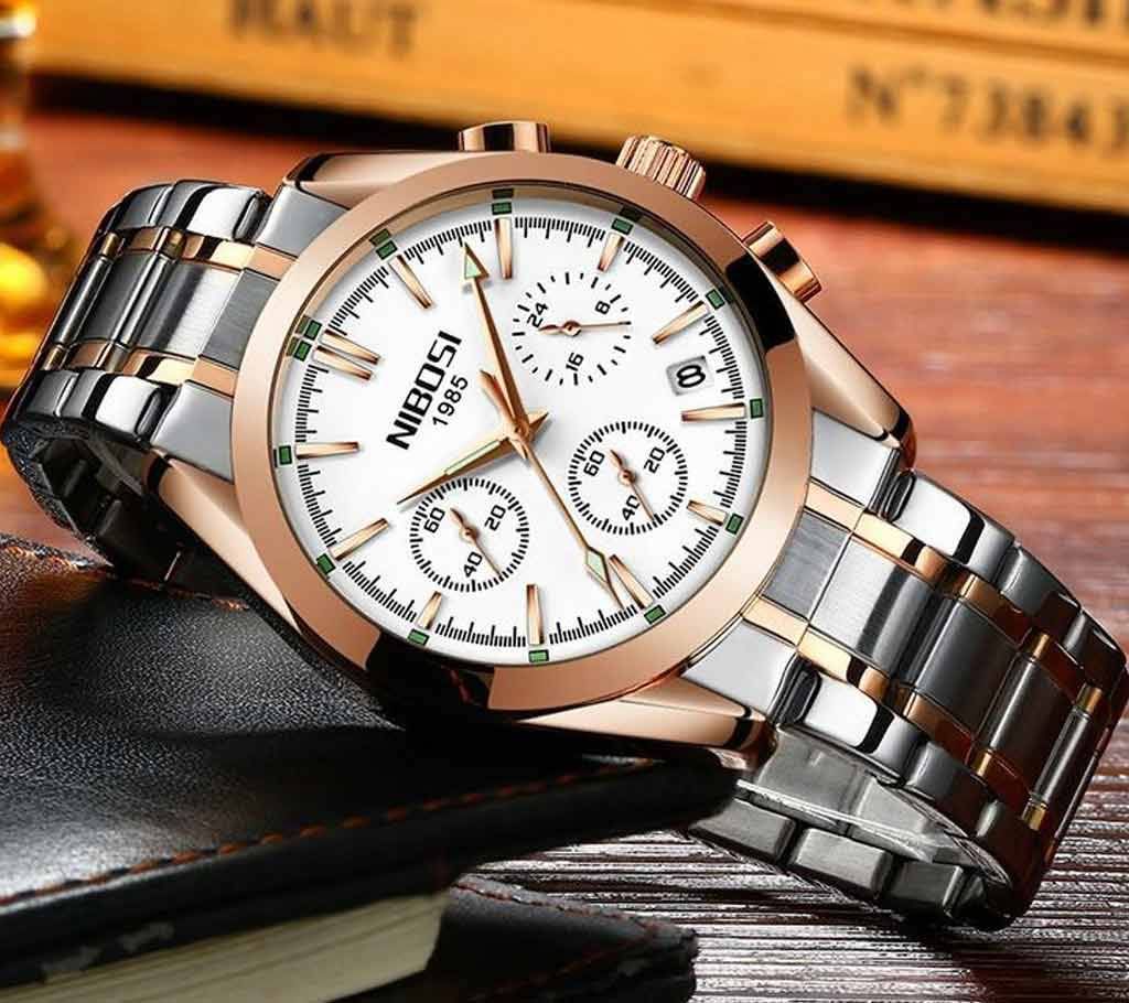 NIBOSI Mens Chronograph Quartz Wristwatch