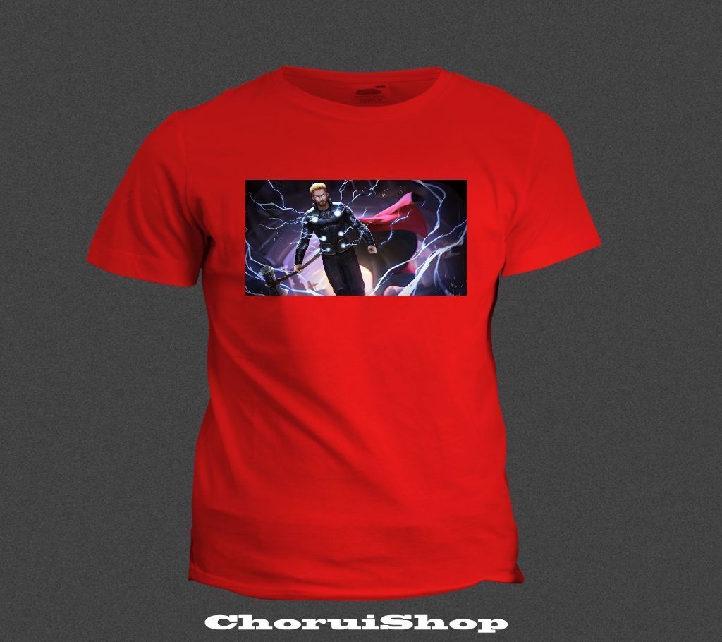Thor Storm Cotton T-shirt - Red