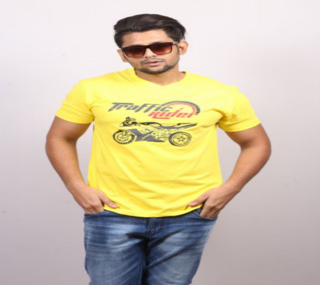 Traffic Rider Mens Half Sleeve Cotton Round neck  t-shirt