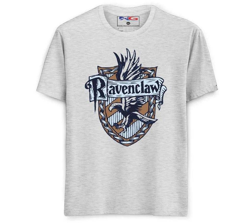 Rubber Print Summer T-shirt - 571 - Ash White - Ravenclaw - LEB