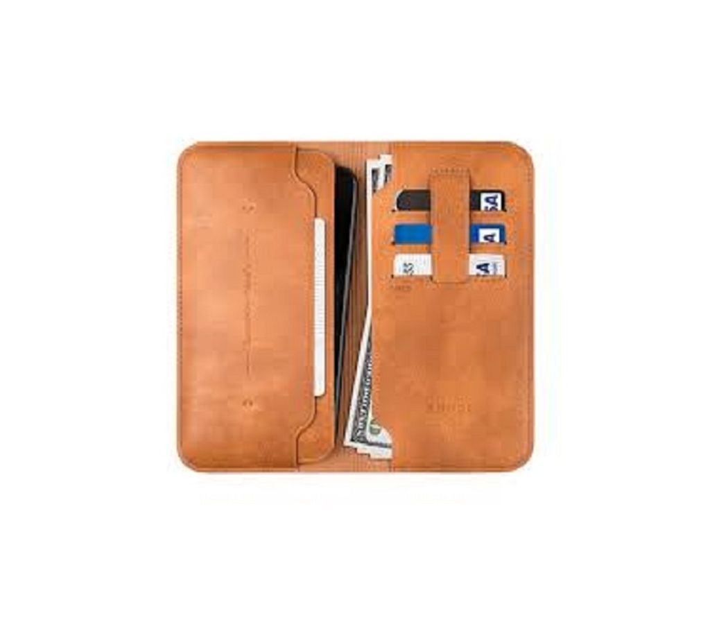 Zhuse X Series Leather Wallet Bag for Mobile, Card Holder