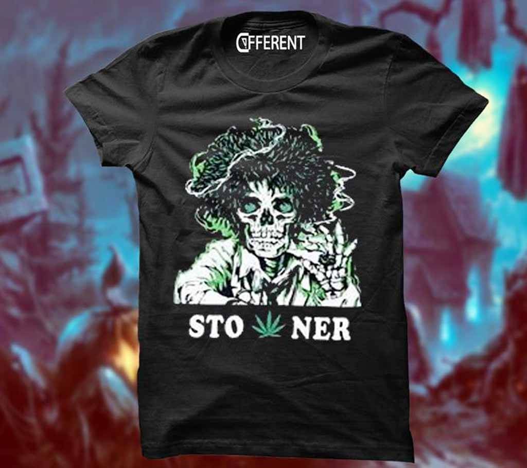Stoner Gents Half Sleeve Cotton T-shirt 