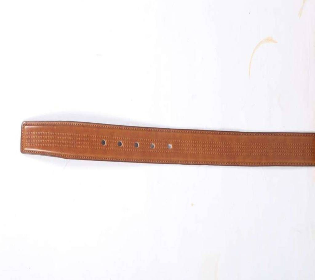 Brown Leather Belt for Men-(CSB-123)