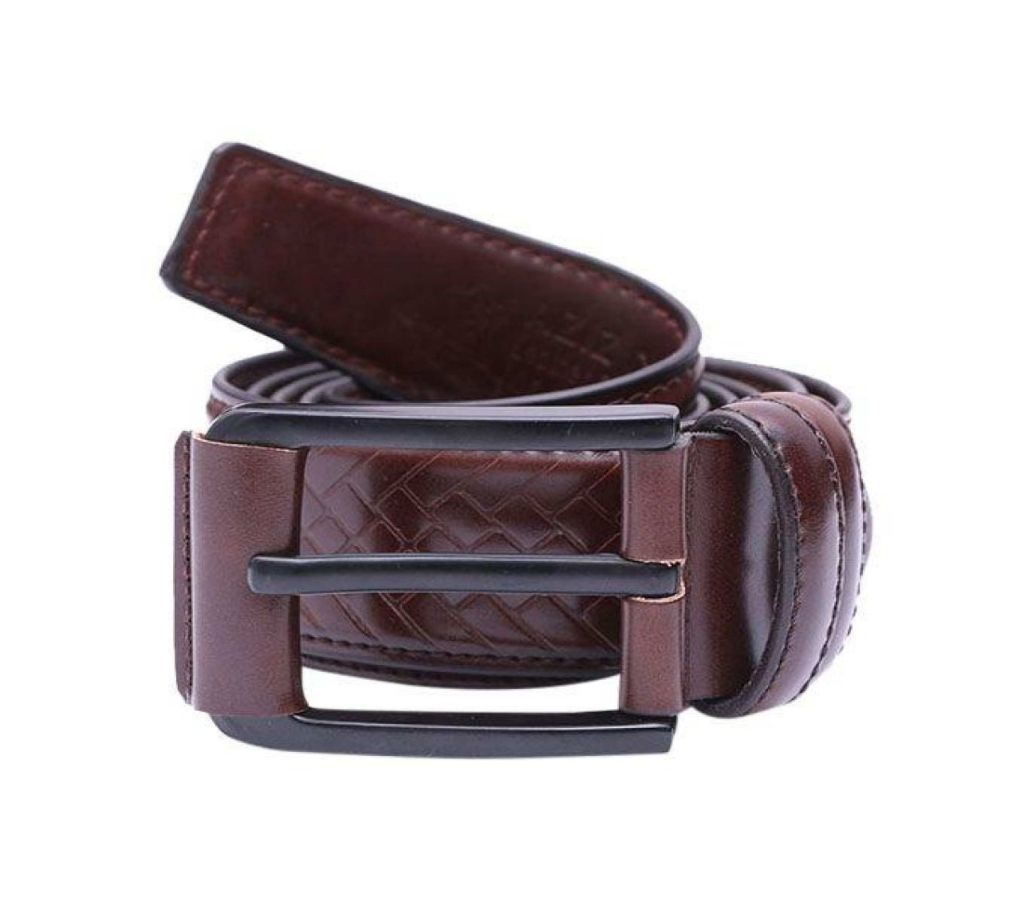 Dark Brown Leather Formal Belt For Men-CSB-150