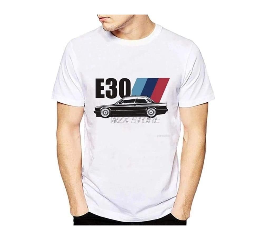 E30 half sleeve cotton T-shirt for men 