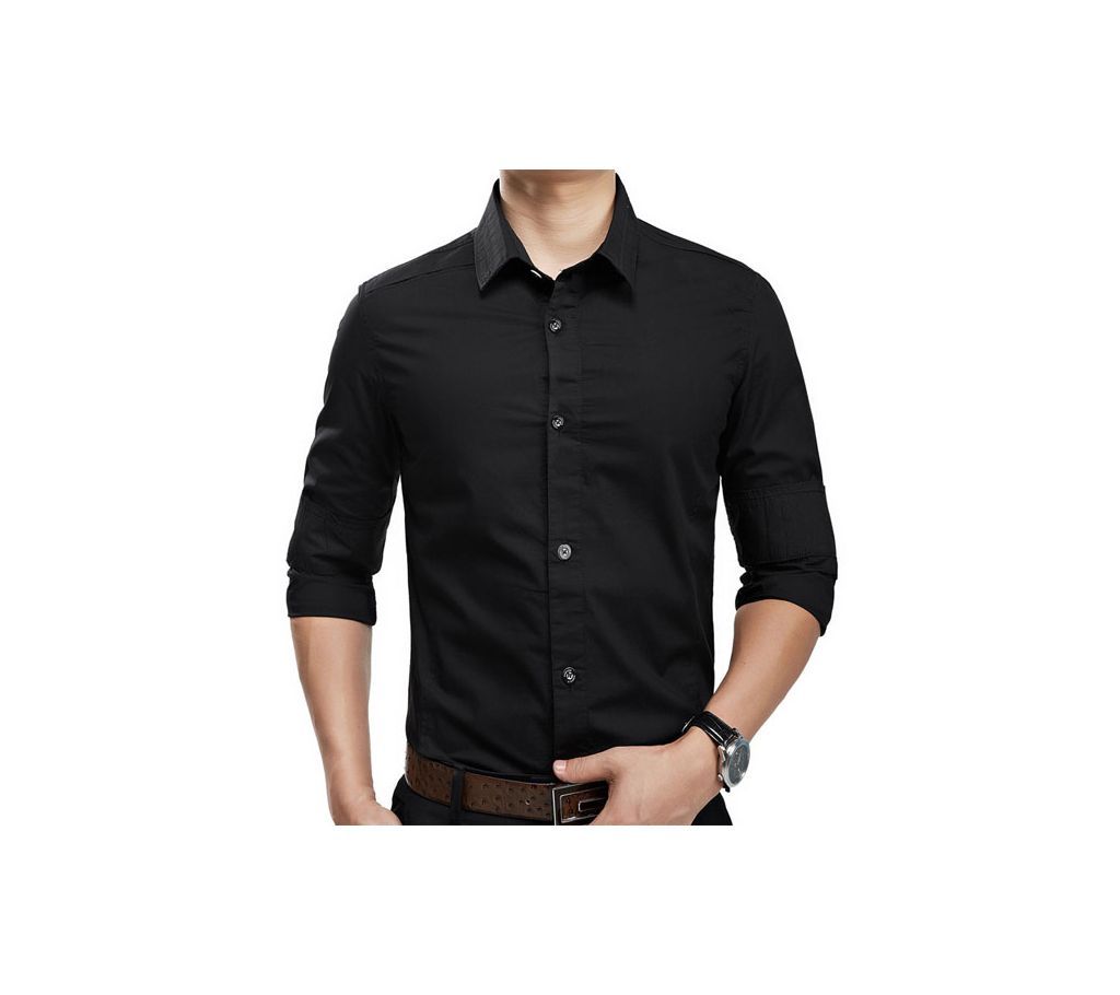 Mens Fashion With Black Formal Shirt