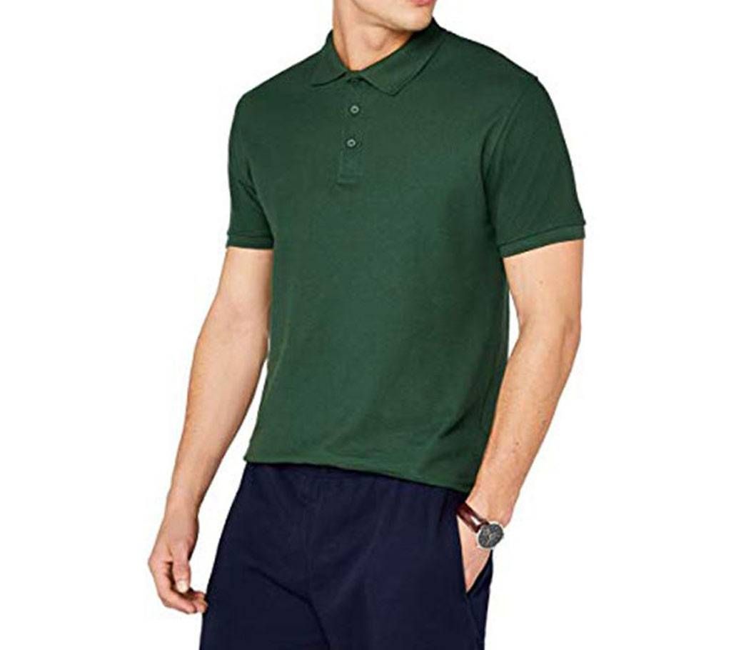 Leaf Green Polo Shirt For Men