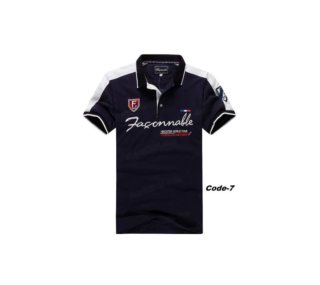 Mens Polo T-shirt Black 12