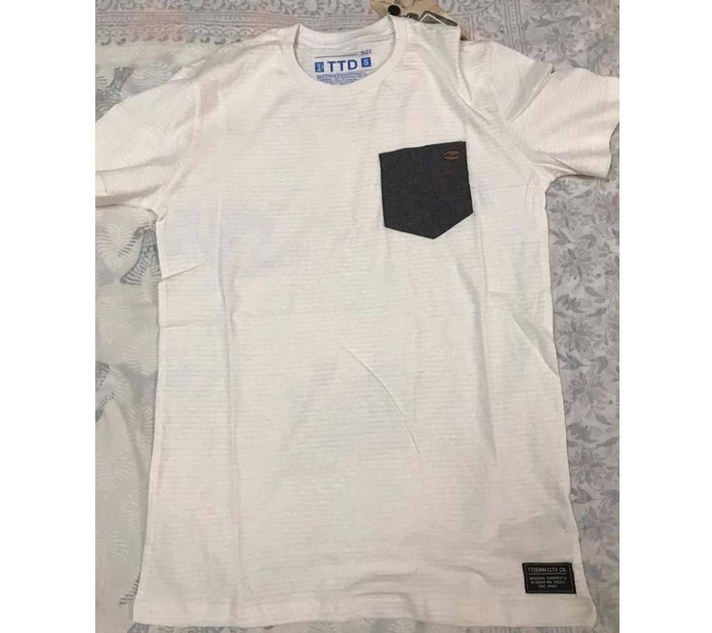 Half Sleeve T Shirt For Men - Solid 