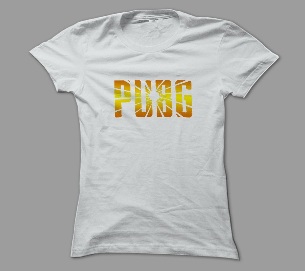Pubg White Polyester T-Shirt