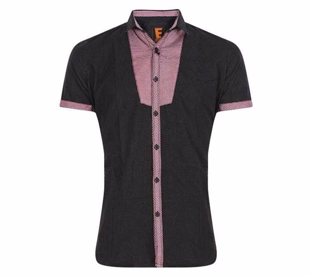 XIAZ Half Sleeve Cotton Casual Shirt For Men