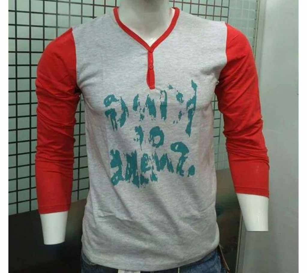 Gents Cotton T-shirt (Red bull v nack)