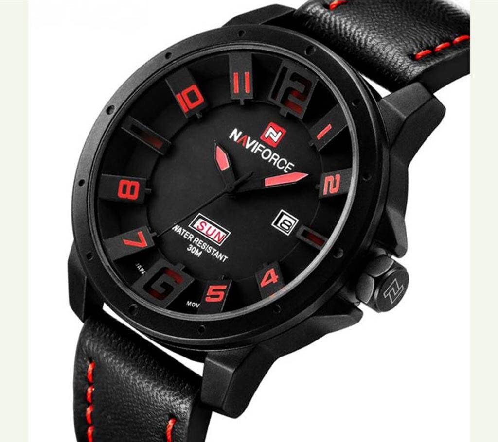 Naviforce 9061 Day Date Display Men Quartz Watch - Copy