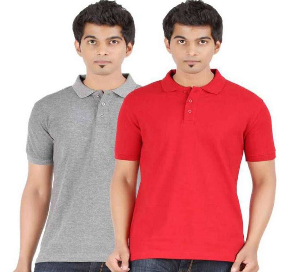 Mens Half Sleeve Polo shirt combo Pack