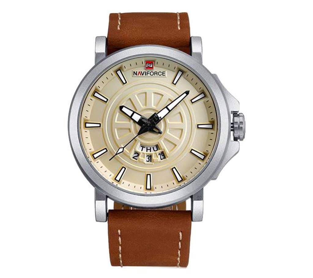 Naviforce Eid Collection NF9125  Casual Leather Watch Quartz Movement watch
