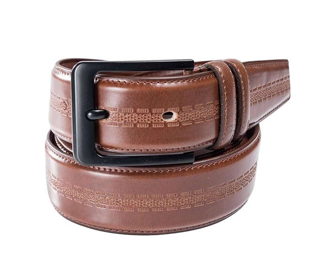 Black buckle belt for men