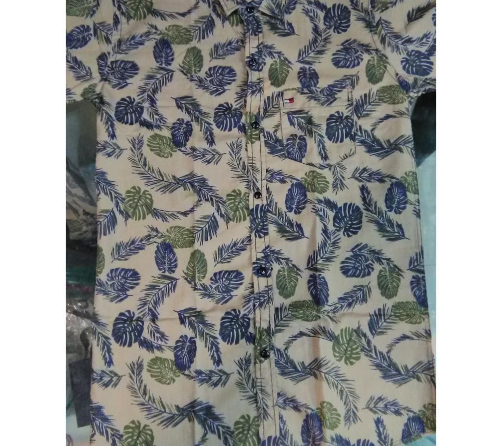 Mens Cotton full sleeve casual formal printed shirt
