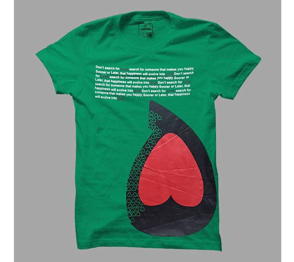 Love quote round neck gents T-shirt 625
