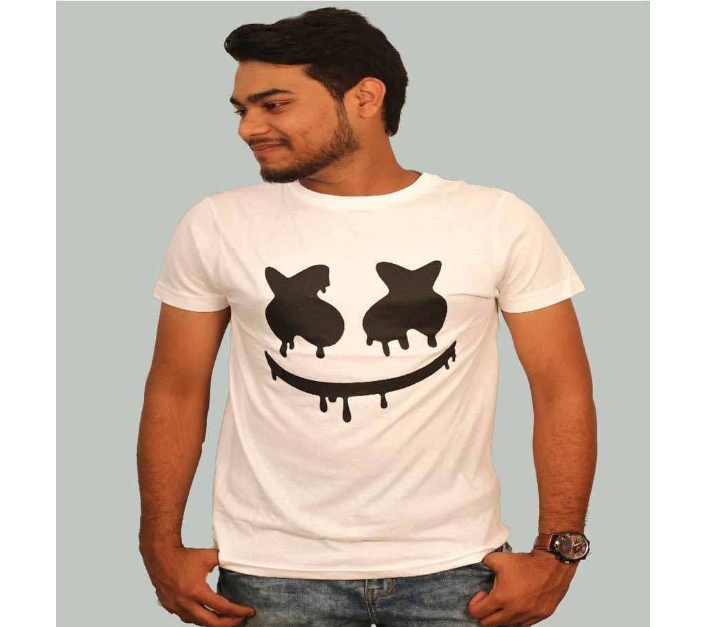 Marshmello Gents Half Sleeve Cotton T-Shirt