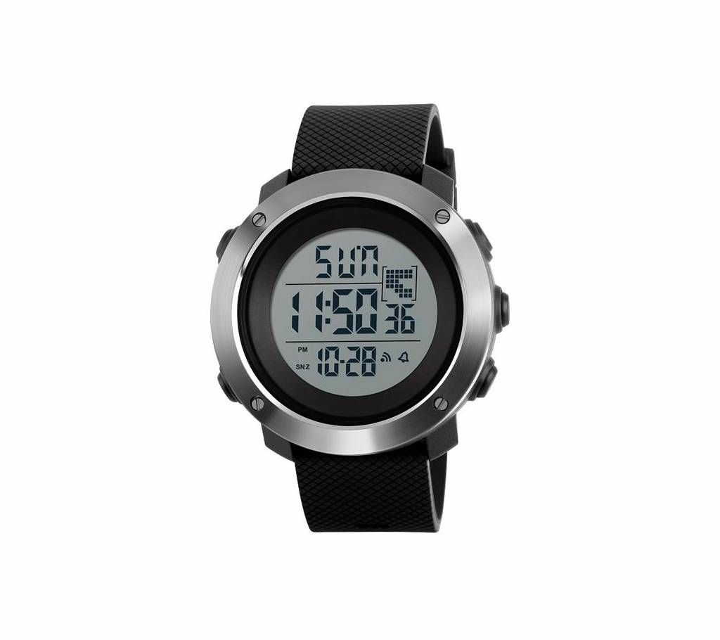Skmei 1268 - Black PU Digital Watch for Men