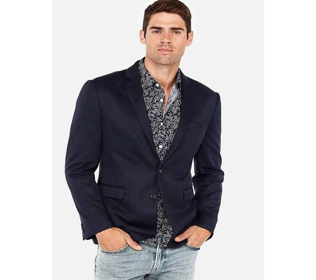 F&F Slim Fit Casual Blazer - Dark Blue