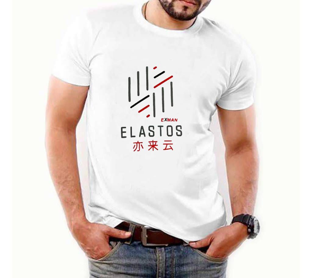 Elastos Menz Half Sleeve Cotton T Shirt 