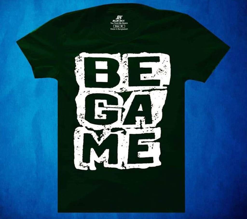 BE GAME Mens Half Sleeve Cotton T-shirt