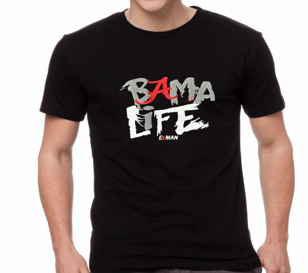 Bama Life Half Sleeve Slim Fit Cotton T Shirt For Men 