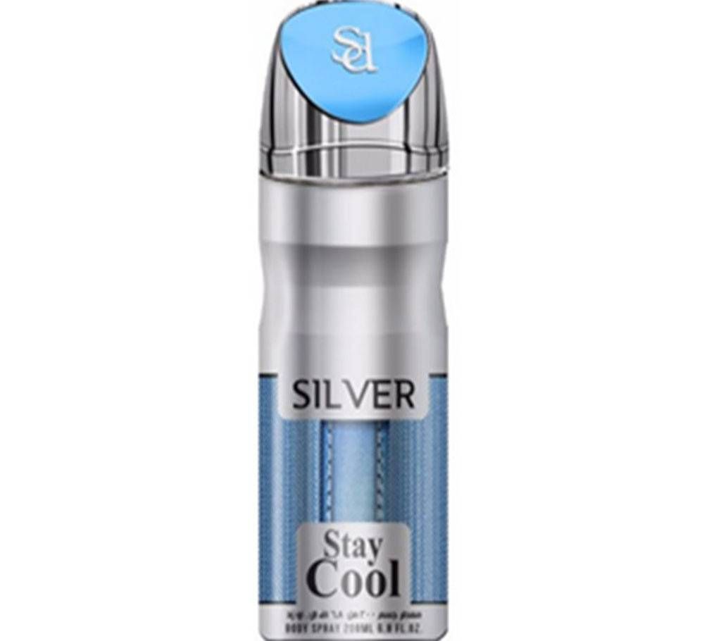 Stay Cool Body Spray Silvar-200ml-UAE 