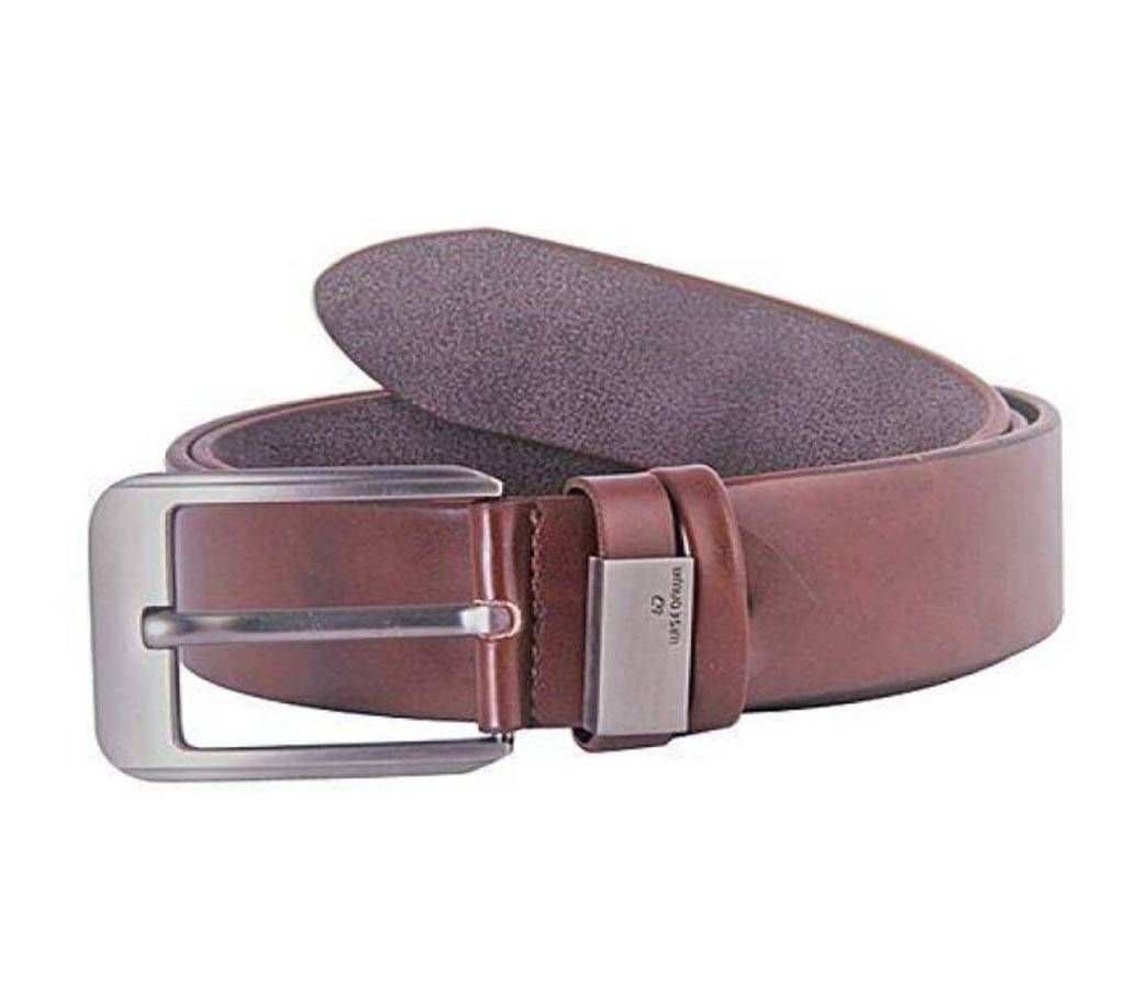 Brown Leather Belt For Men-CSB-277