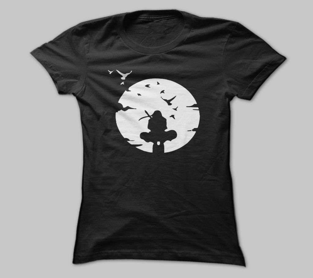SAMURAI BLACK COTTON TSHIRT FOR MEN