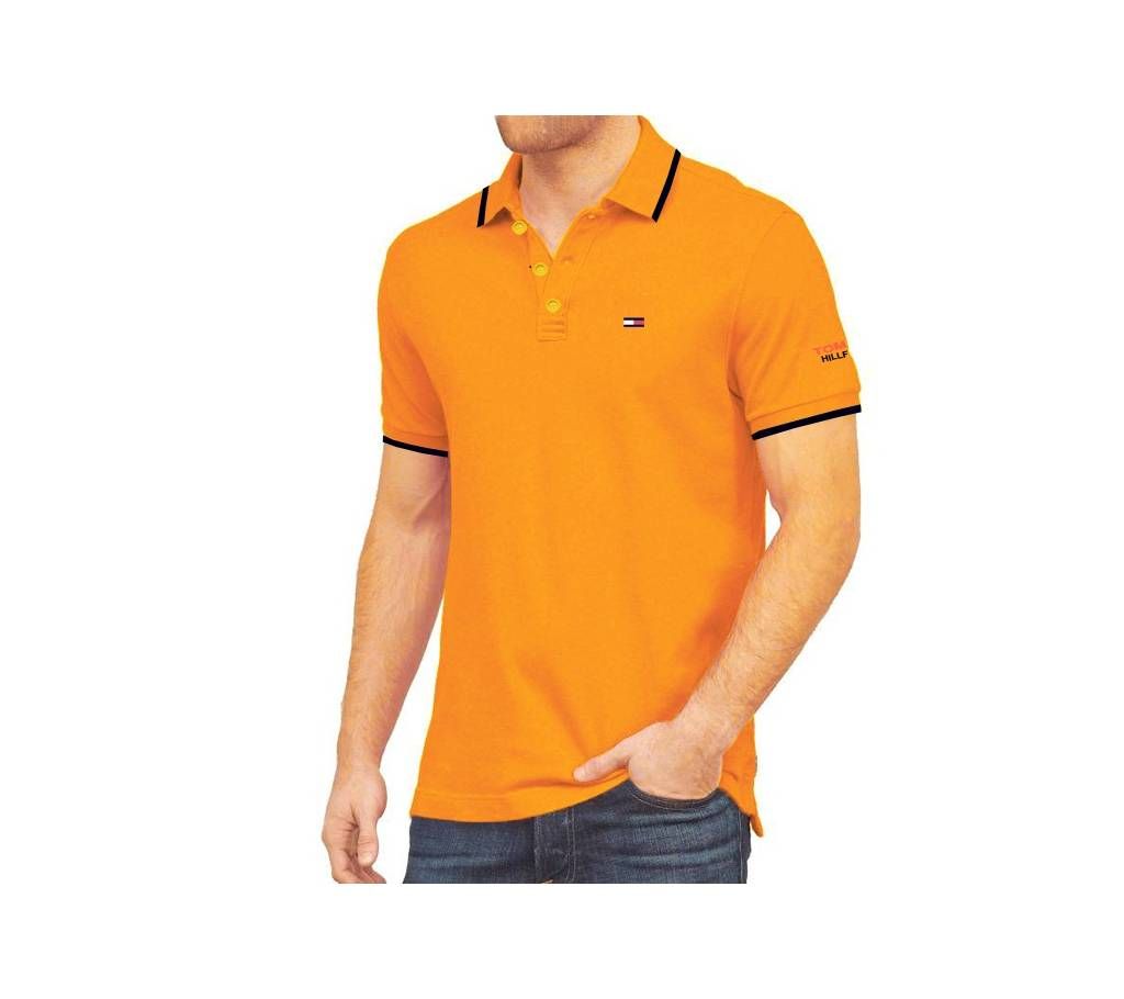 Gents Cotton Polo Shirt-Yellow