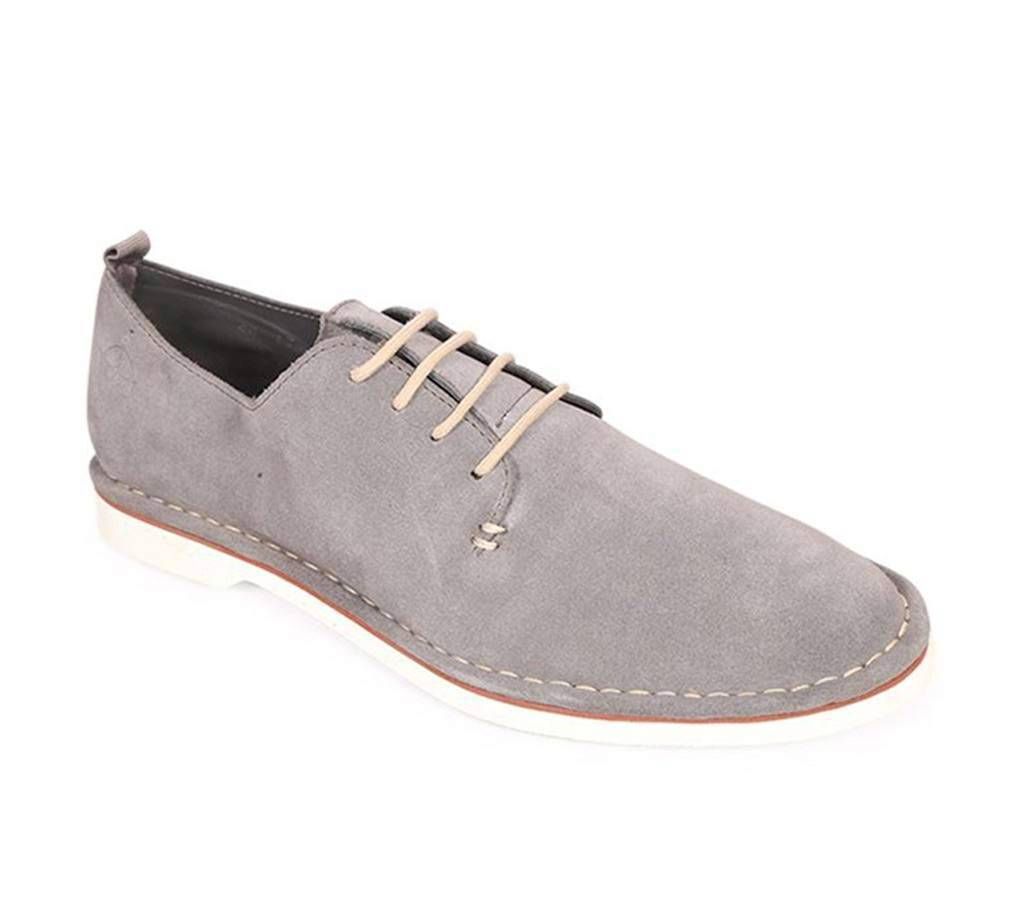 Maverick Men's Grey Nuback Leather Casual Shoe

