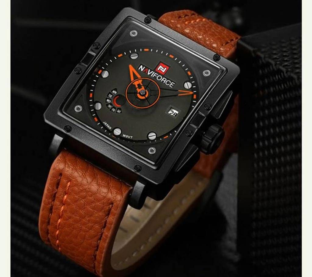 Naviforce 9065 Brown with Black Combination Watch - Copy