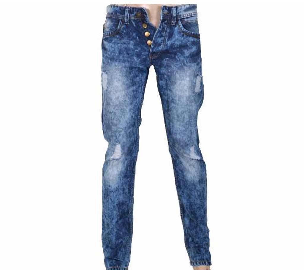 Menz Scratched Semi-Narrow Jeans Pant