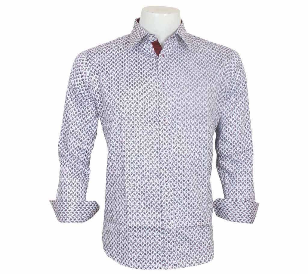 Menz Full Sleeve White Shirt