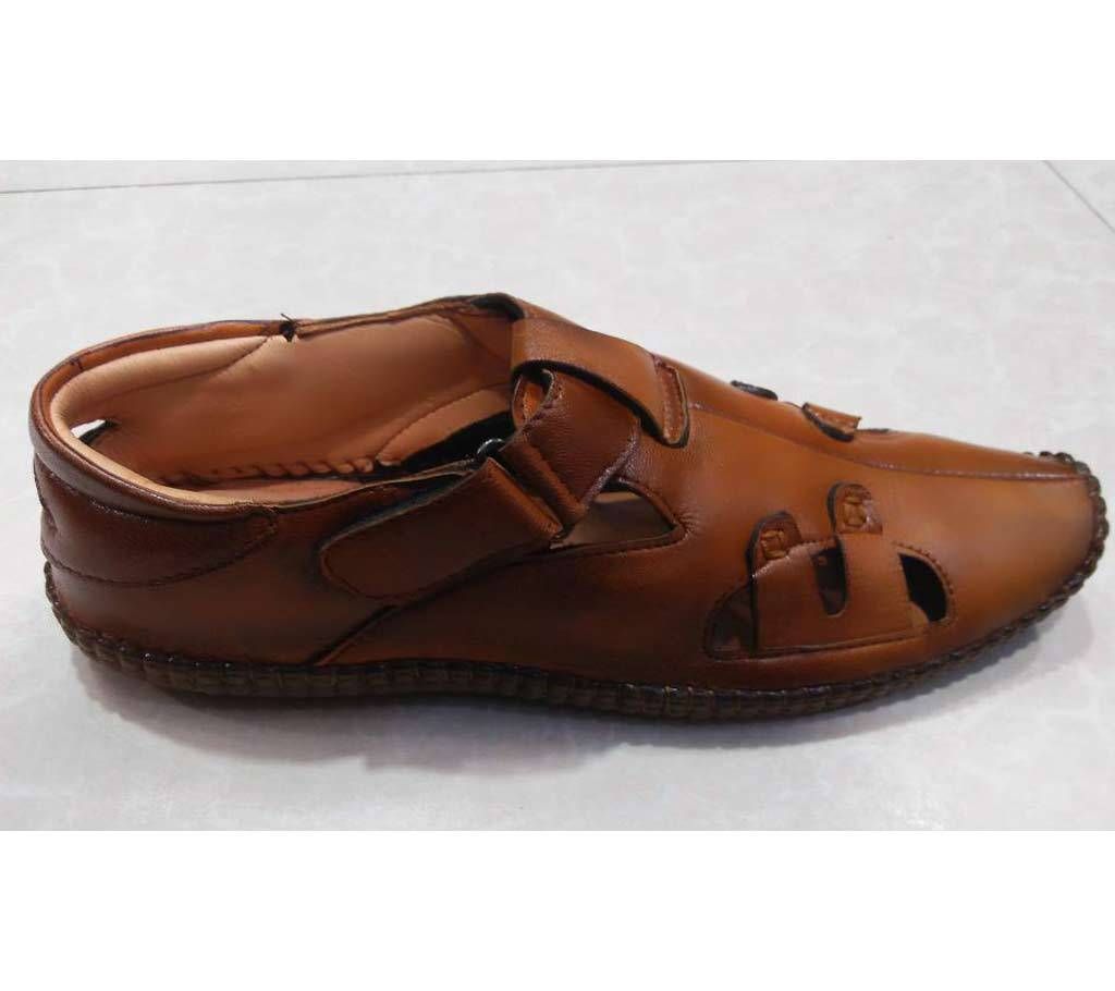 Gentle Leather Made Casual Sandals