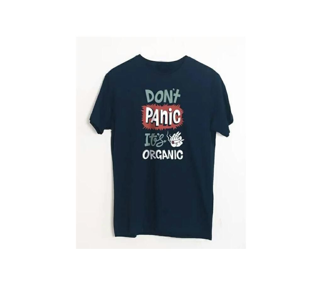 Don't Panic Menz Round Neck T-Shirt