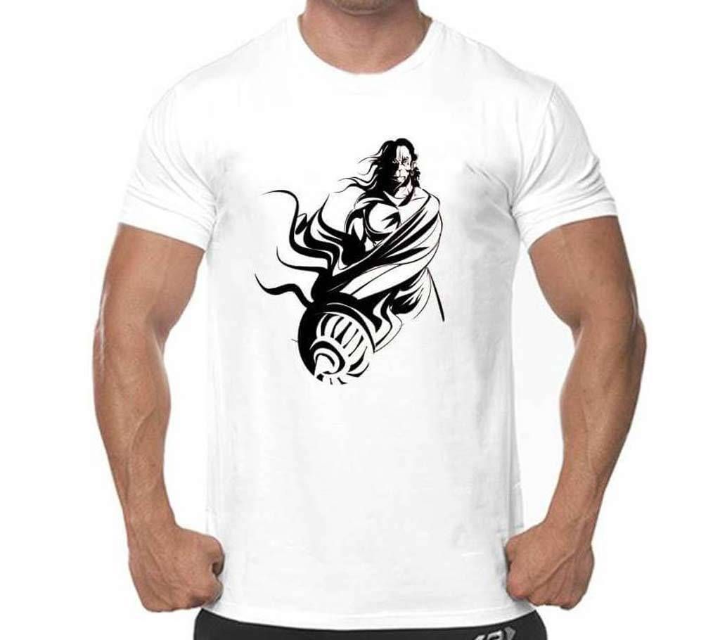 Vintage Printed Polyester T-shirt
