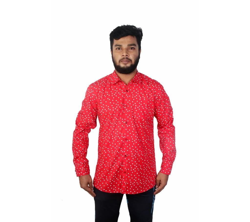 man's full sleav shirt read dot
