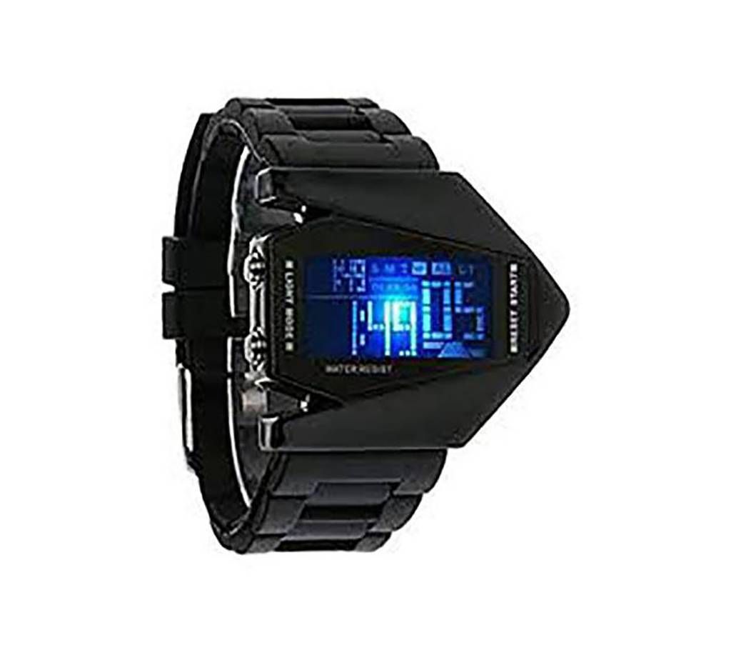 Digital Black Dial LED Watch for Men